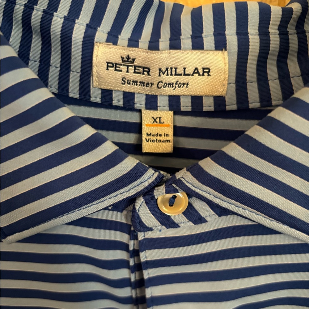 Peter Millar Summer Comfort Striped Polo XL